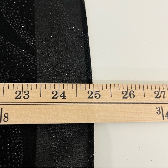 Dress Barn Black Swirk Sequin Sleeveless Lined Blouse NWOT - Picture 11 of 12